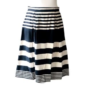 Moda at George 100% Cotton Black & White Strips Skirt Women’s Midi Skirt